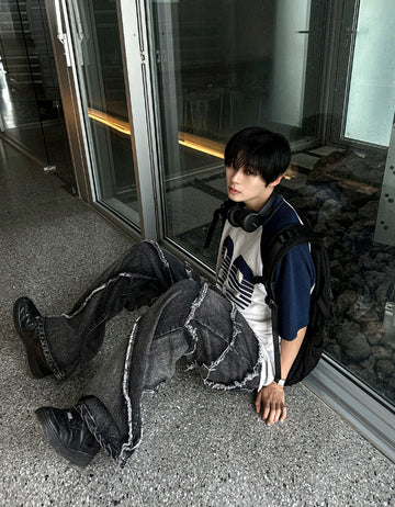 24SS 99 Raglan short sleeve knit